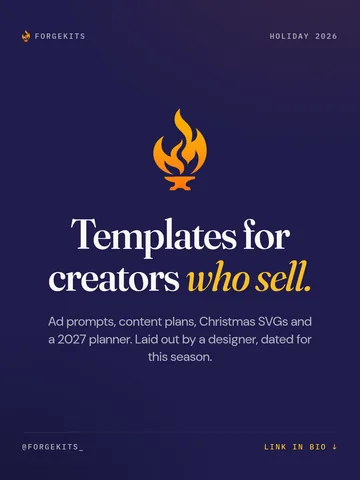 Templates for creators who sell.