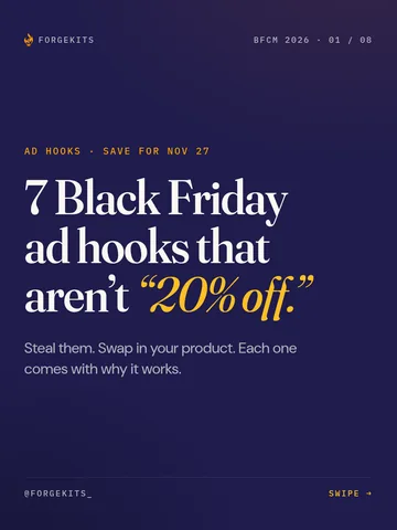 7 Black Friday ad hooks that aren't "20% off."