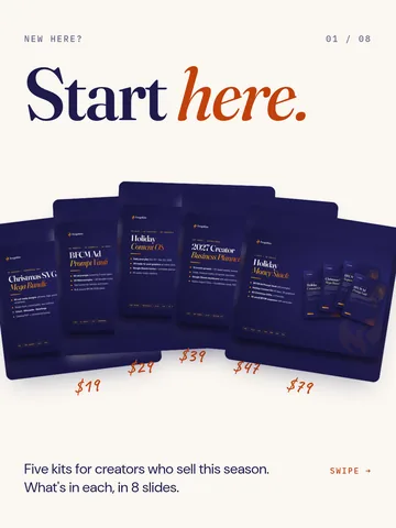 Start here: five kits for your holiday season.