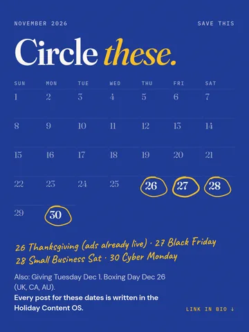 BFCM 2026: the dates that matter.