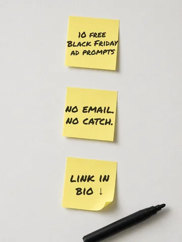 10 free Black Friday ad prompts.