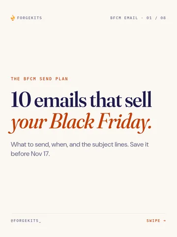10 emails that sell your Black Friday.