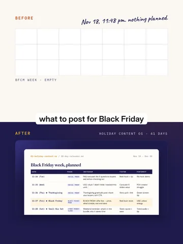 What to post for Black Friday.