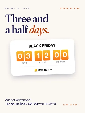 4 days to Black Friday.