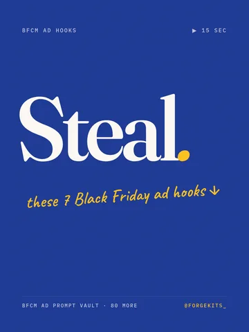 Black Friday ad hooks you can steal.