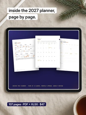 Inside the 2027 planner, page by page.